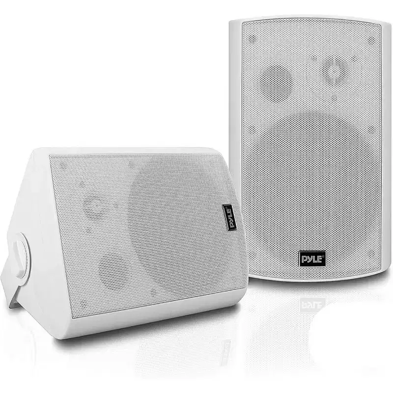 Pyle 6.5 Indoor/Outdoor Bluetooth Wall-Mount Speakers - Waterproof, 2-Way Full Range, 800W - White