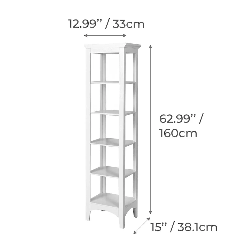 Freestanding Linen Tower - 13L x 15W x 63H