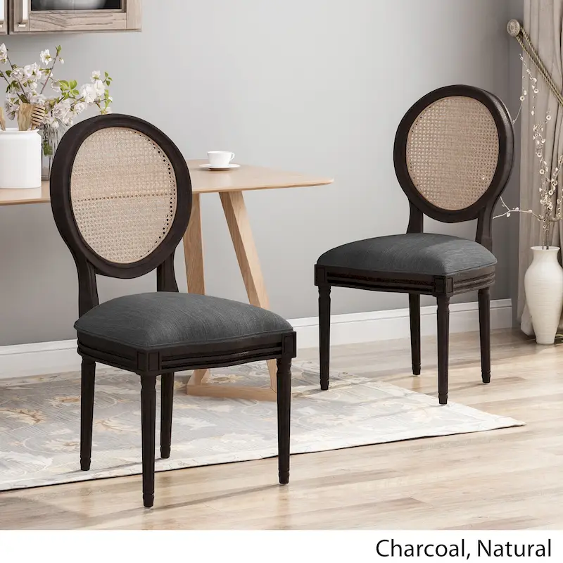 Govan Wooden Dining Chairs with Cushions (Set of 2) by Christopher Knight Home