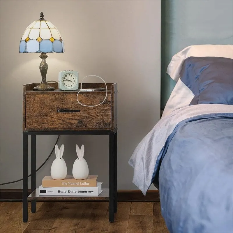 Nightstand with Charging Station