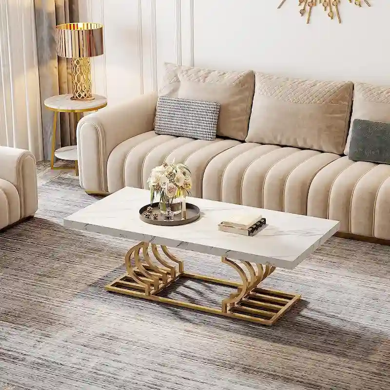 47 Inch Coffee Table for Living Room