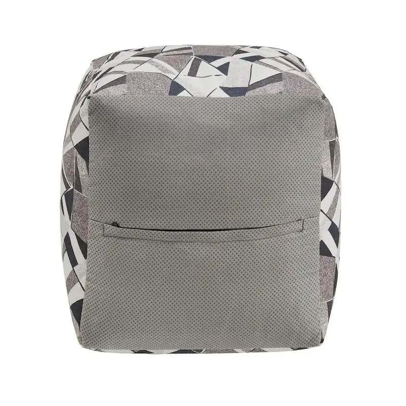 Upholstered Square Pouf Ottoman