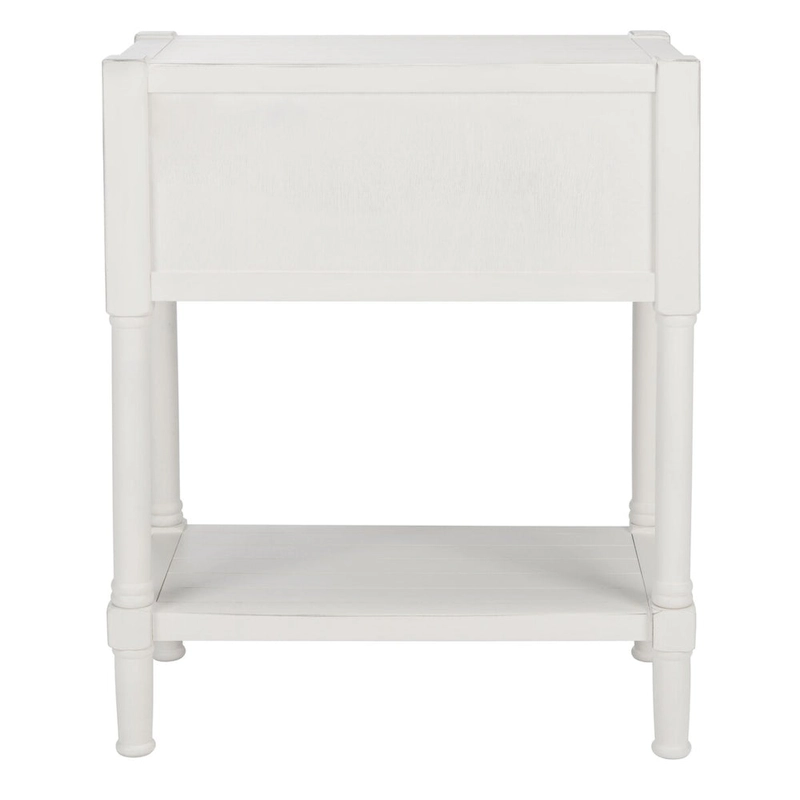 SAFAVIEH Philomene Distressed White 3-Drawer Console Table - 23.5 W x 13 L x 29.5 H - 24Wx13Dx30H