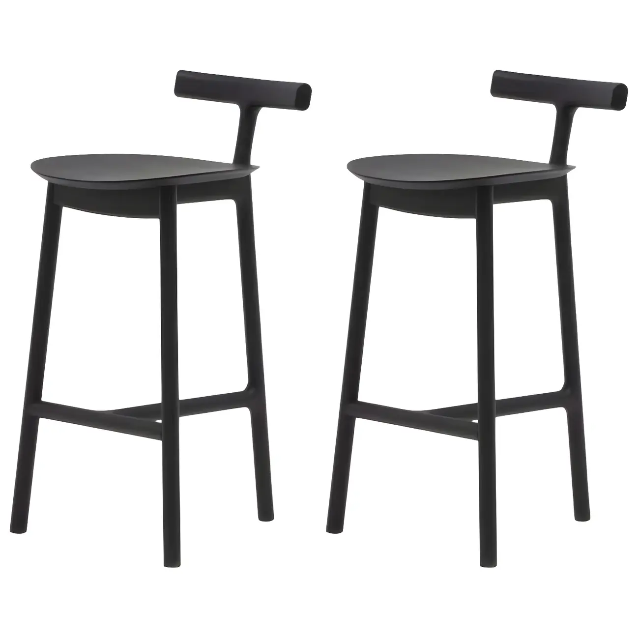 Natural Tripod Ash Wood Fabric Armless Bar Stool