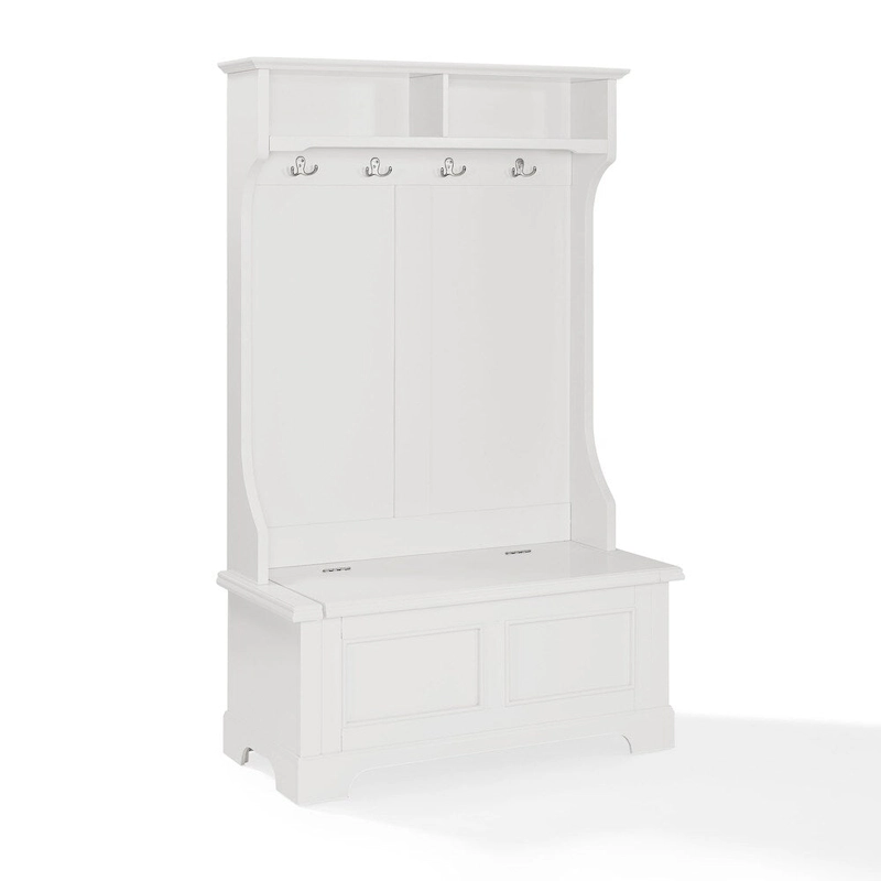 Campbell Classic White Wooden Hall Tree