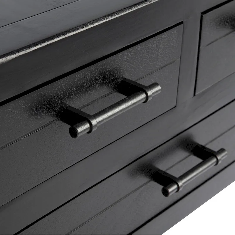 SAFAVIEH Philomene Distressed White 3-Drawer Console Table - 23.5 W x 13 L x 29.5 H - 24Wx13Dx30H