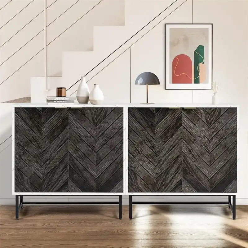 Modern Buffet Cabinet - 15.7D x 31.1W x 31.5H