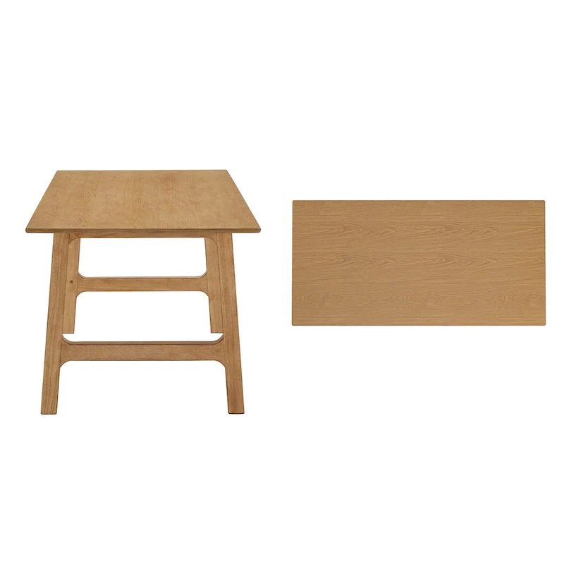 Modern Scandinavian Light Oak Finish 71  Dining Table