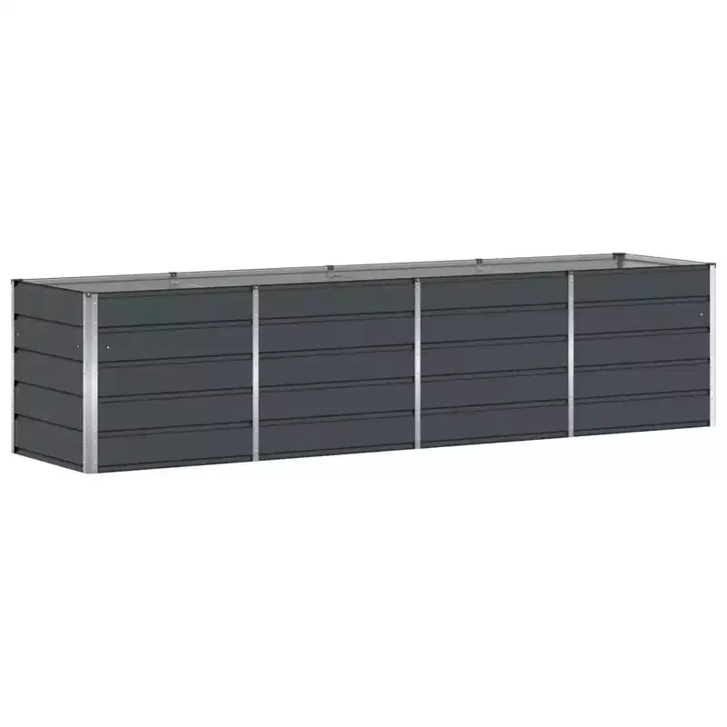 vidaXL Planter Anthracite 240 x 80 x 75 cm Steel