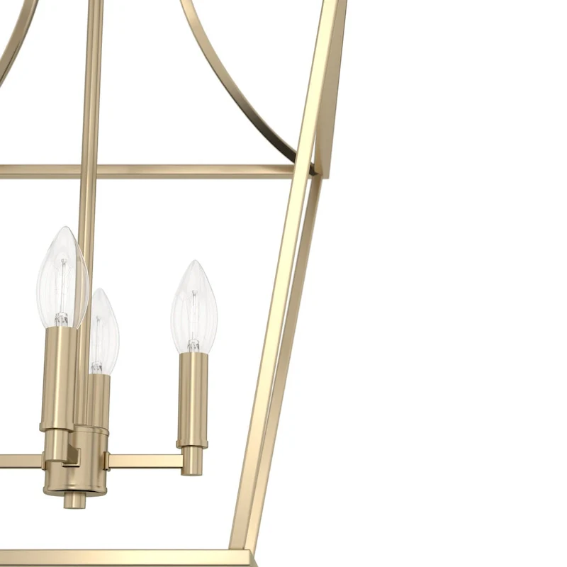 Hunter 15  Laurel Ridge 4-Light Lantern Pendant - Kitchen Island, Dining Room, Entry - Candle, Modern Farmhouse, Industrial