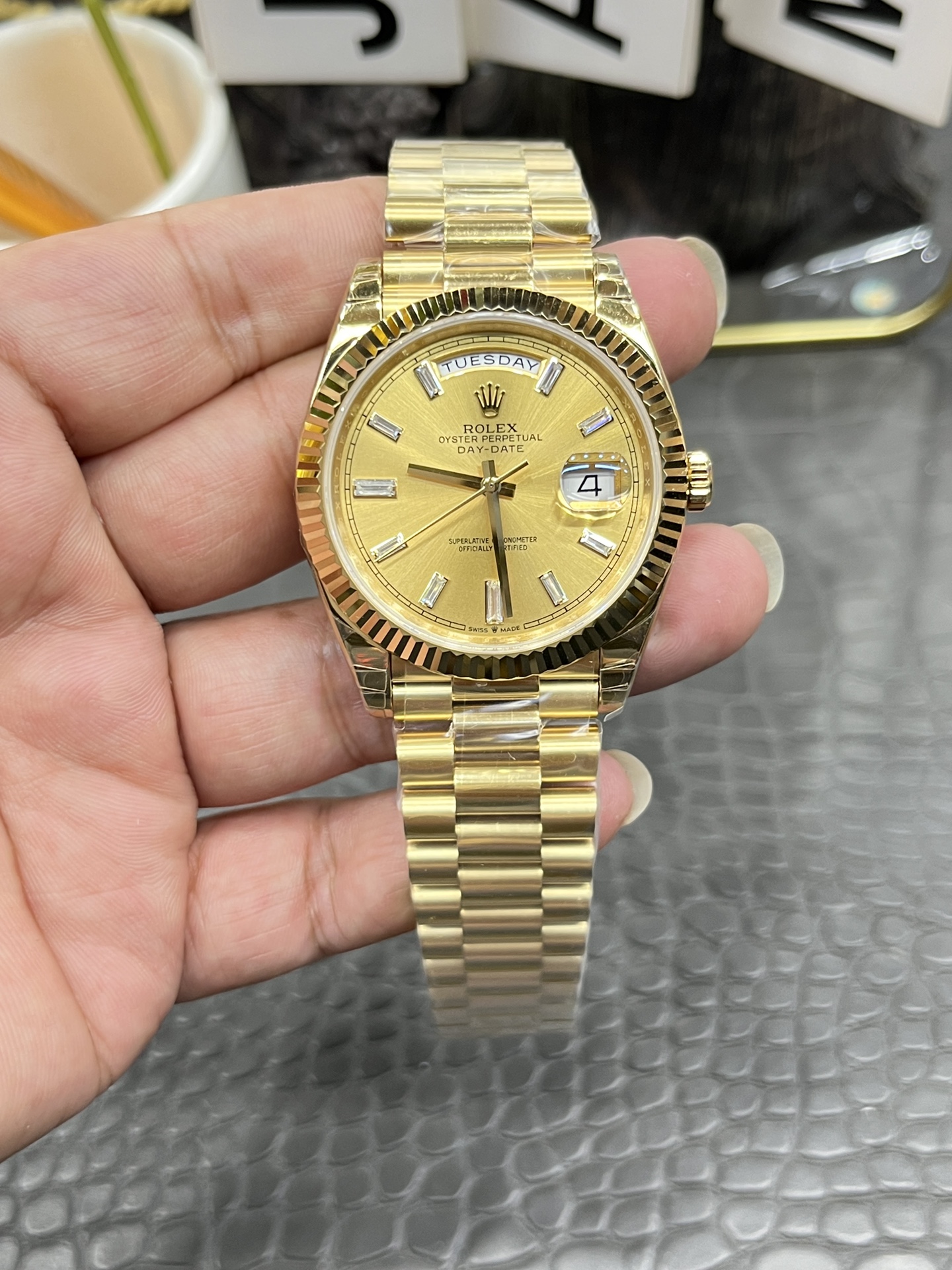 Wrist-Test: Rolex-Replik am Handgelenk mit natürlichem Tragegefühl