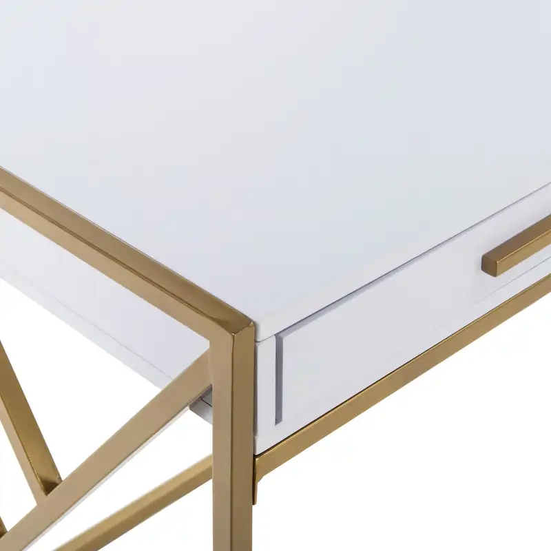 SAFAVIEH Manila Modern Dual-Tone 1-Drawer Desk