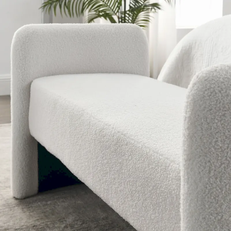 GDFStudio - Harper H-Frame Polyester Upholstered Bench with Modern Versatile Design