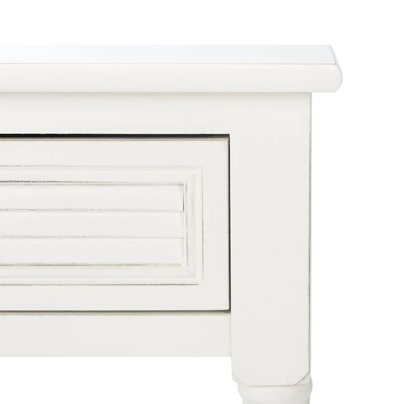 1-Drawer Lower Shelf Nightstand Accent Table - 19  W x 15.8  L x 26  H - 19Wx16Dx26H