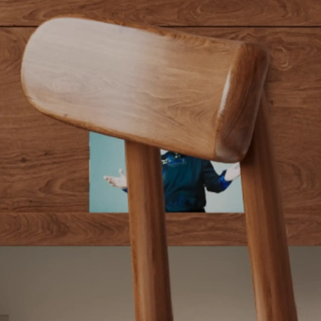 Modern Armless Leather Dining Chair with Low Back