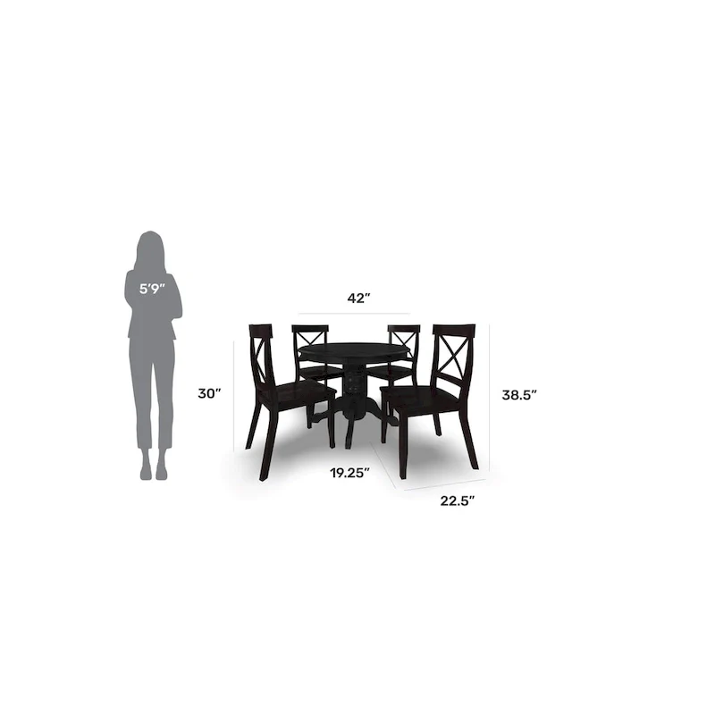 Blair 5-Piece Dining Set by Homestyles