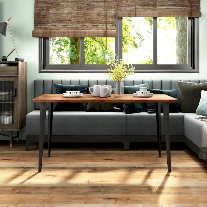 Furniture of America Tommie Mid-century Modern 60-inch Dining Table