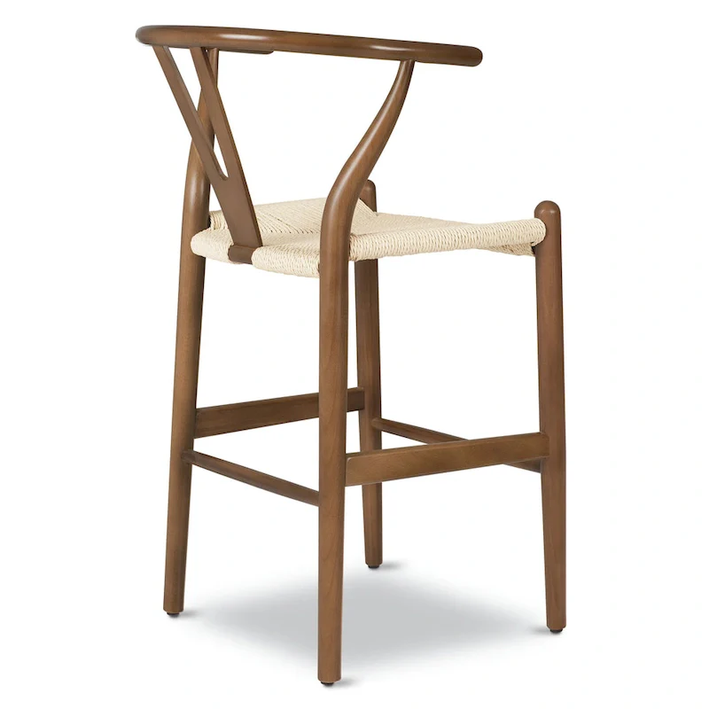Weave 23.5 Seat Height Counter Stool - Solid Wood with Woven Seat