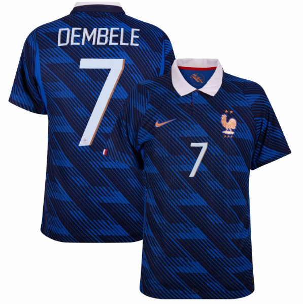 France Aero-Fit Match Home Dembele 7 Jersey 2026-2027