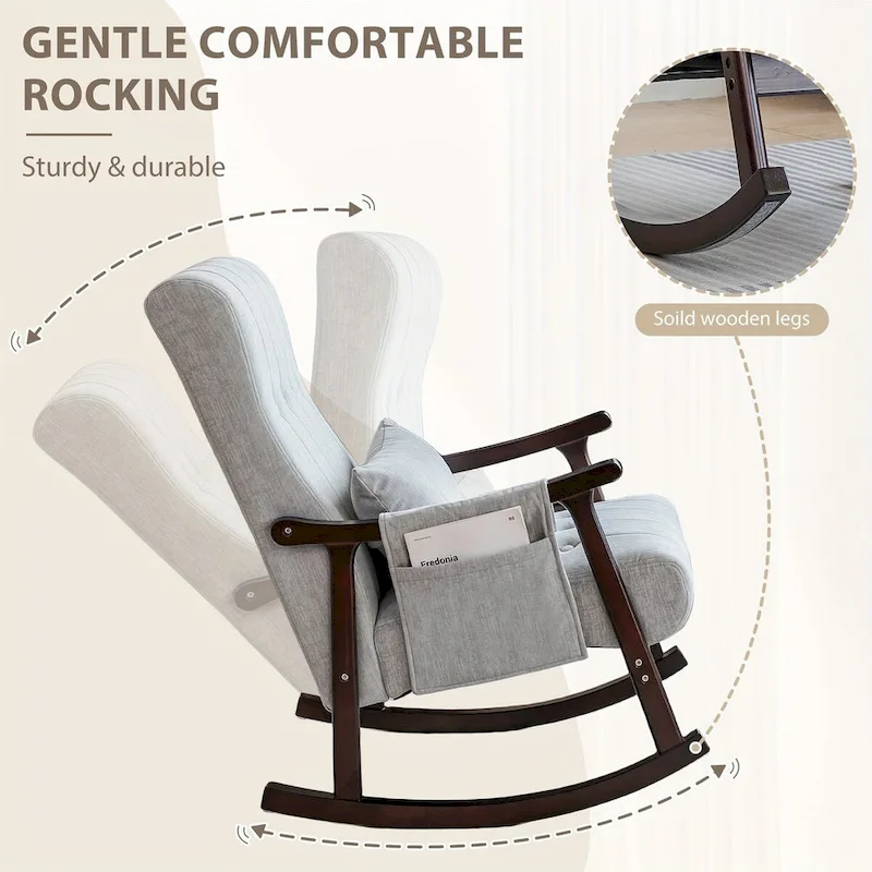 Solid Wood Rocking Chair