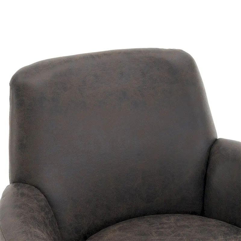Swivel Round Accent Chairs Armchair with Stainless Steel Base