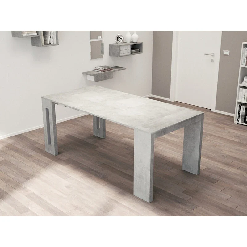 Modern Extendable Console Table Dining Table - 31.5 W x 17.5 D x 30 H ( Ext: 17.5 - 73 W )
