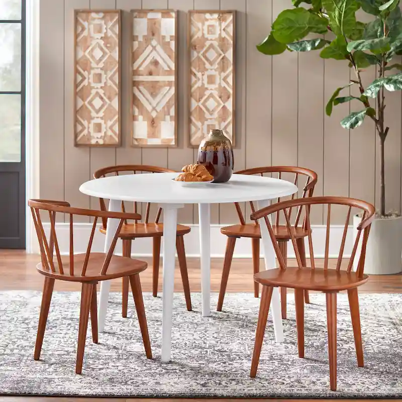 Solid Wood Spindle Dining Chairs