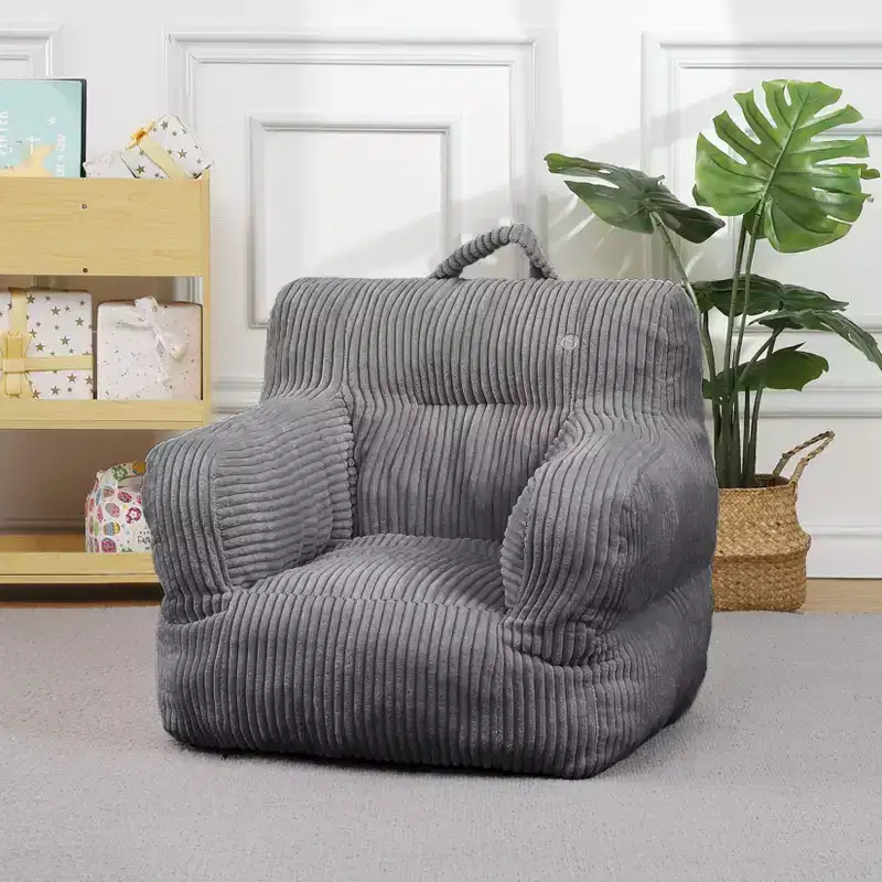 Children's beanbag sofa with memory foam, soft, comfortable and resistant to deformation, suitable for living rooms, bedrooms, and apartments