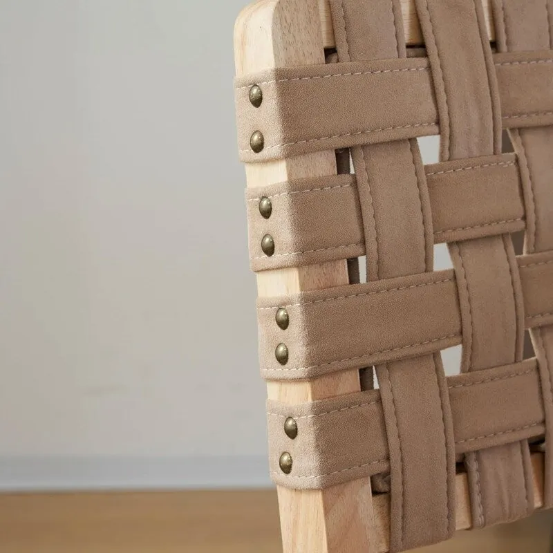 Mid Century Modern Wooden Dining Chairs Set of 2