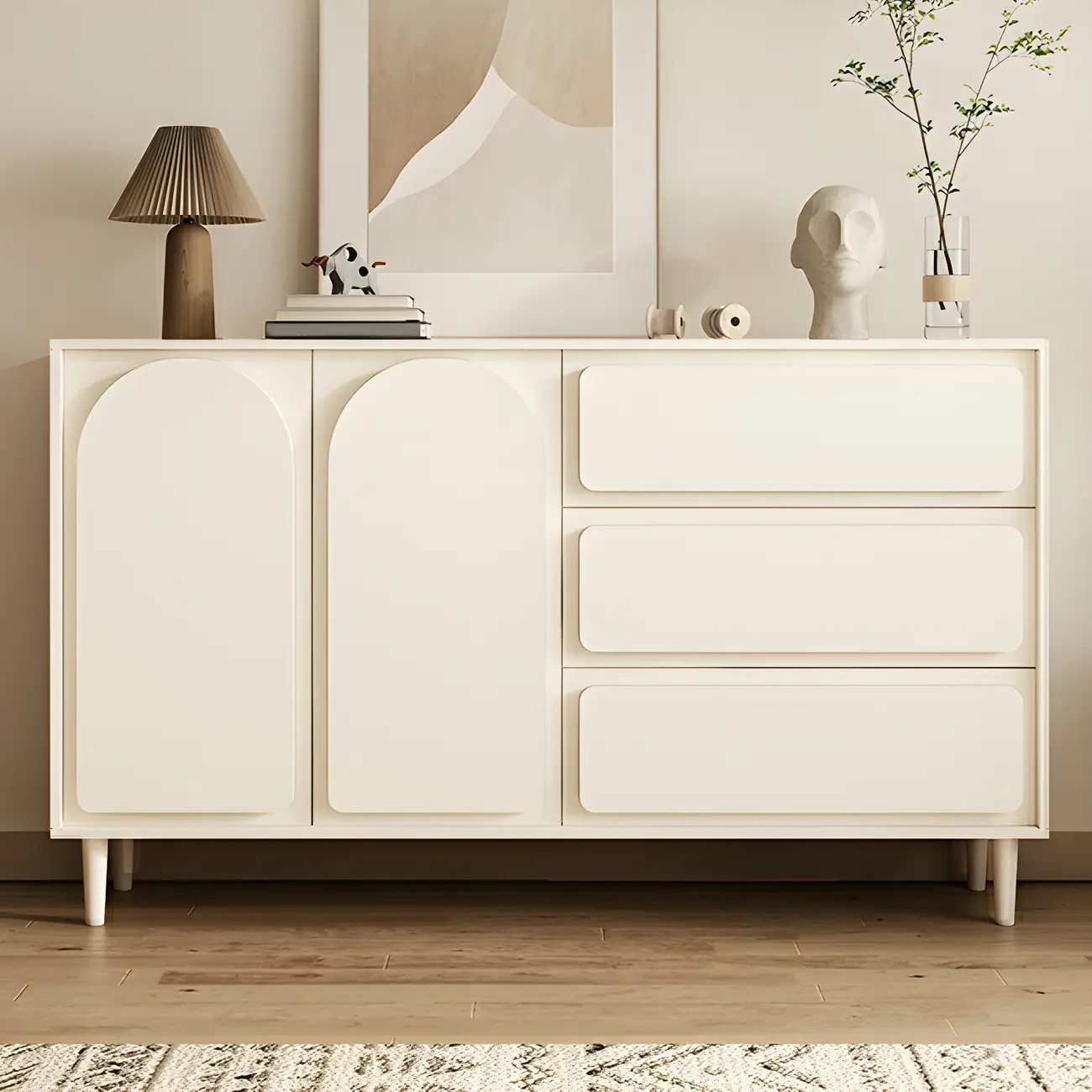 Modern White Wood Dressers & Chests with Soft Close Drawers