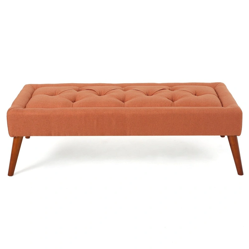 Williams Tufted Fabric Ottoman Bench by Christopher Knight Home