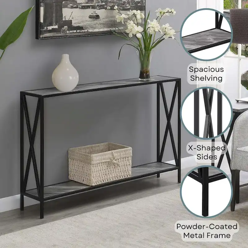 Convenience Concepts Tucson Console Table with Shelf