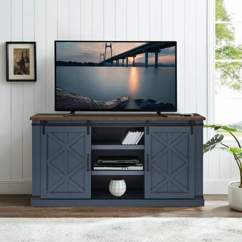 58 in. Barn Door TV Stand for TVs up to 65 in.