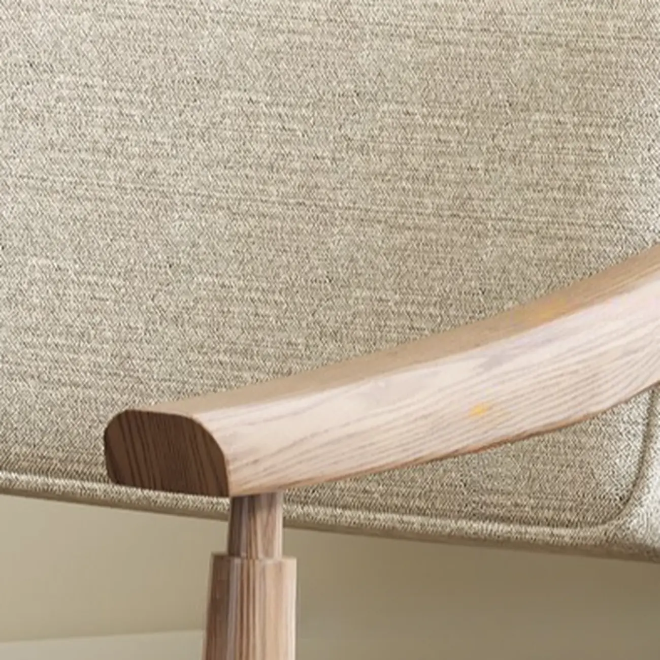 Scandinavian Modern Solid Wood Upholstered Dining Chair