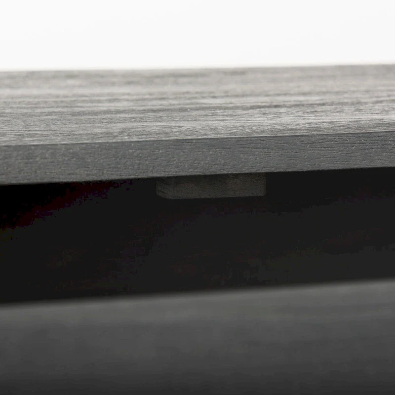 Dark Brown Mango Wood 3-Drawer Accent Cabinet with Black Iron Base, 1-Person Assembly