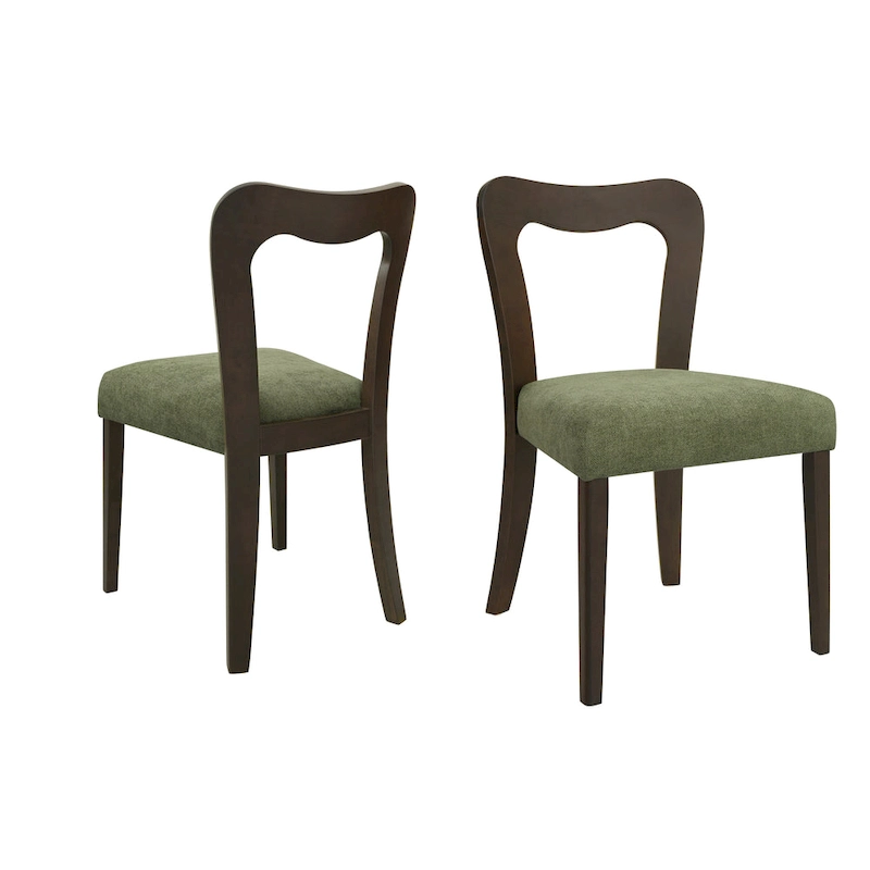 Christopher Knight Home - Ethan Modern Upholstered Dining Chair Set of 2 with Open-Back Design