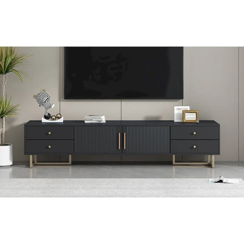 TV Stand Cabinet with Drawers and Storage