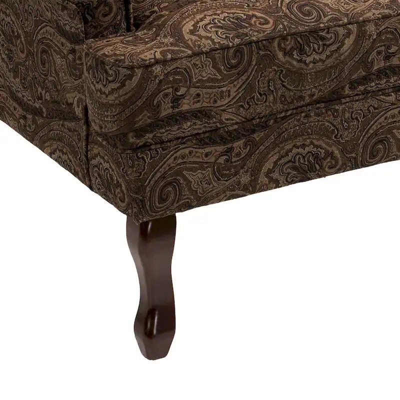 Mid-Century Modern Upholstered Wingback Accent Chair