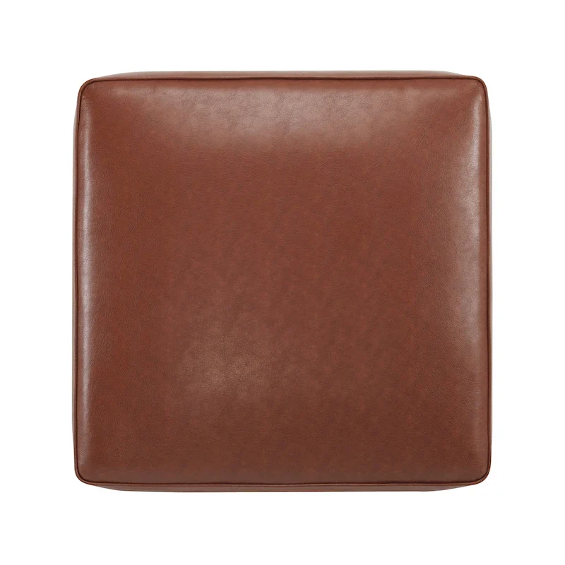 Christopher Knight Home - Yzabella Faux Leather Square Ottoman