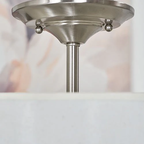 Addison 13 2-Light Semi-Flush Mount Ceiling Light, Brushed Nickel Finish