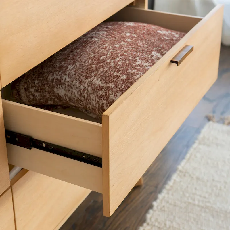 Carter Wooden Mid-Century 6-Drawer Dresser