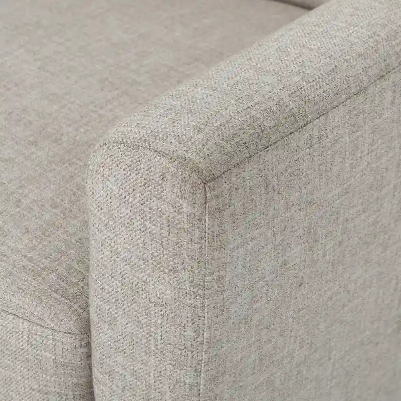 31.1 Upholstered Button Tufted Club Chair with Rubber Legs