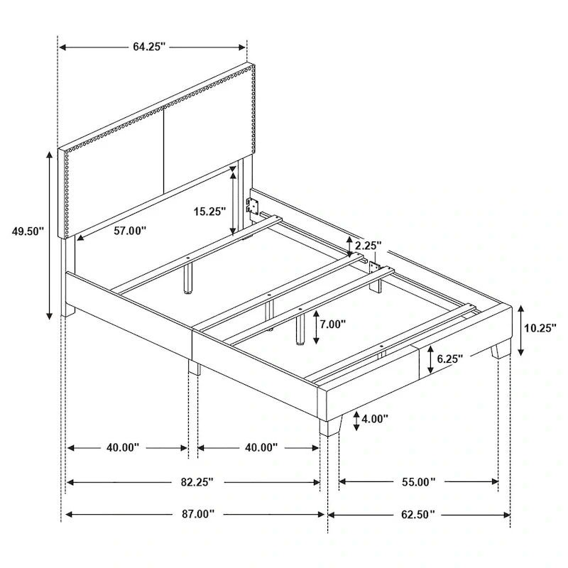 Boyd Transitional Fabric Upholstered Panel Bed