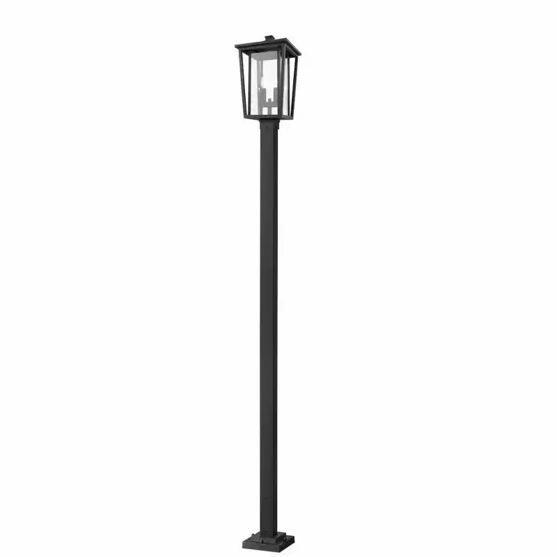 Seoul Outdoor Aluminum Light Fixture - 2 Bulbs, Dimmable, Wet Rated, 11.25 x 113.25