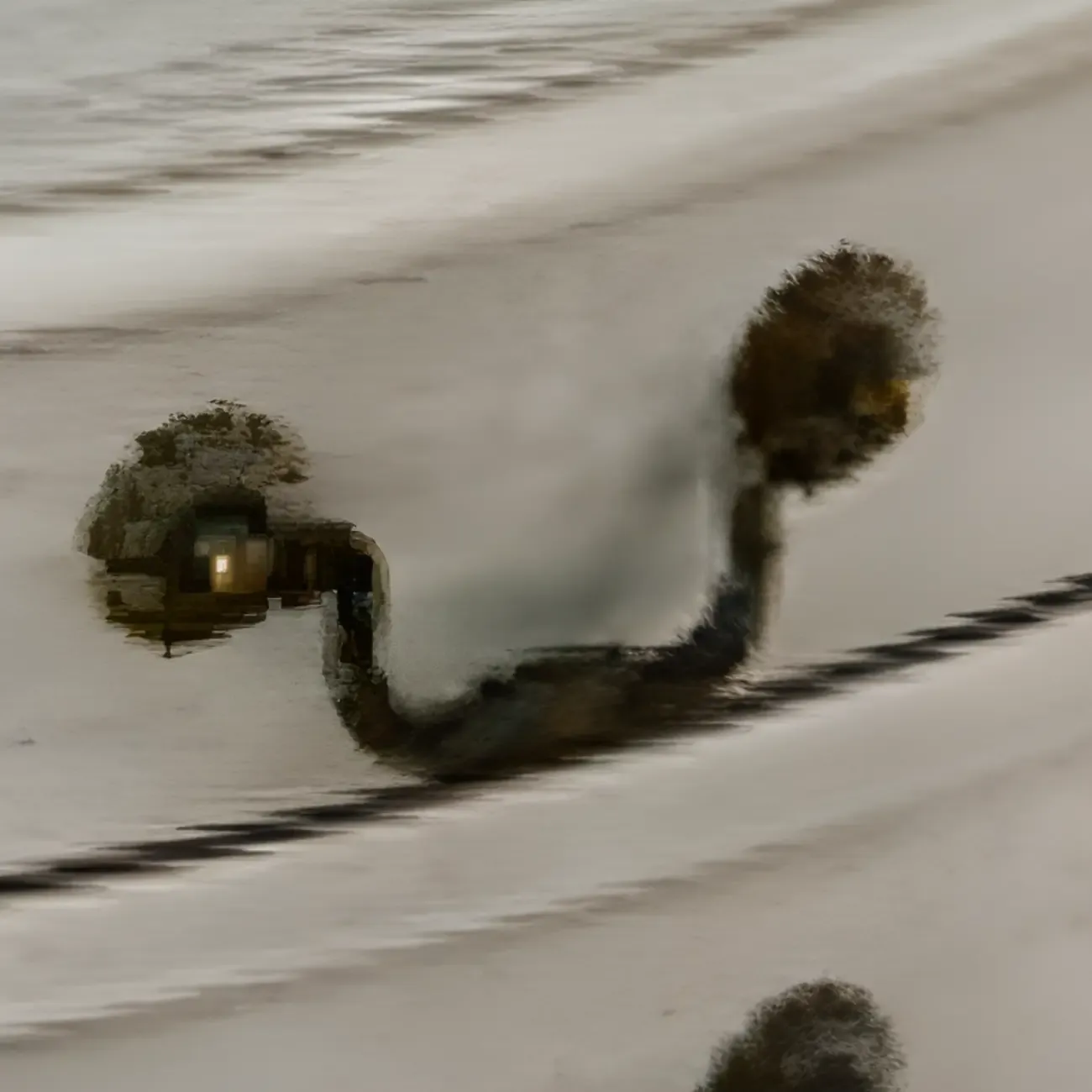 Elegant Brown Half Round Wood Console Table with Drawers
