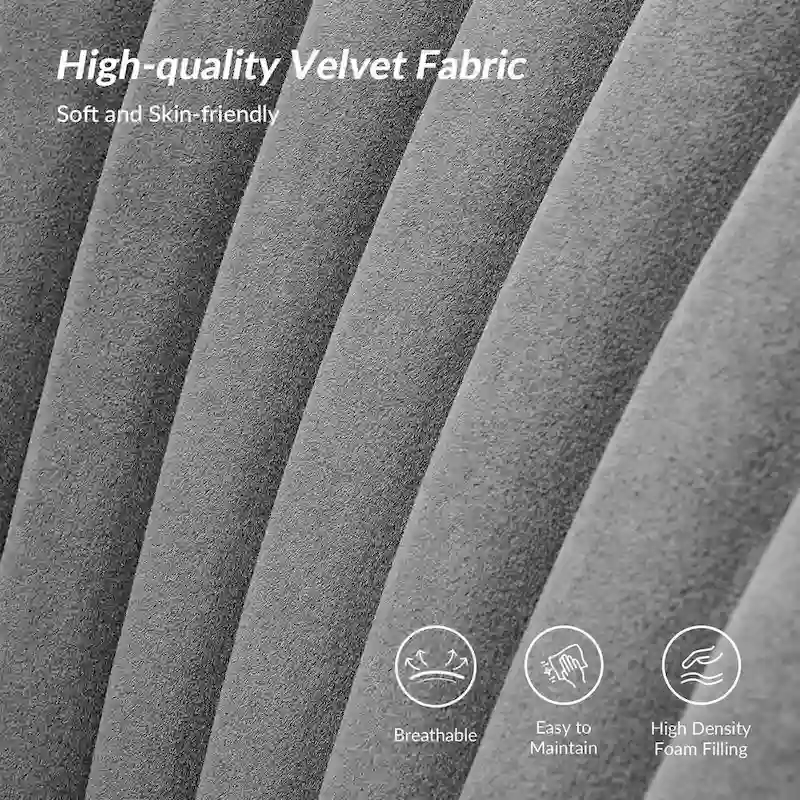 Delicia 3 Piece High-Quality Velvet Fabric Living Room Set with Sturdy Legs