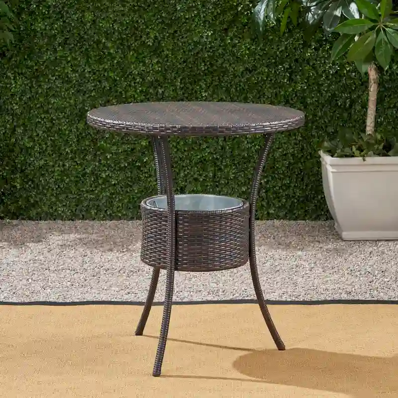 Rattan Counter Table