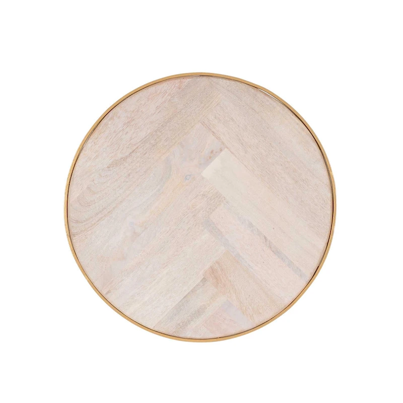 Natural Wood And Iron Nesting Accent Tables (Set of 2) by East at Main