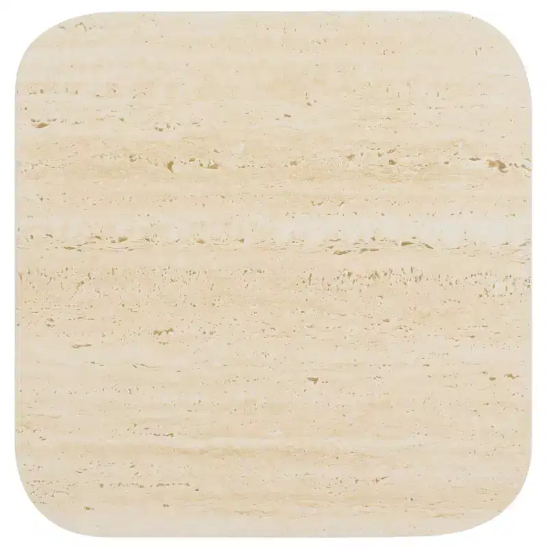 Fedo Tall Porcelain Side Table - ACC2904A - Beige/Black - Safavieh