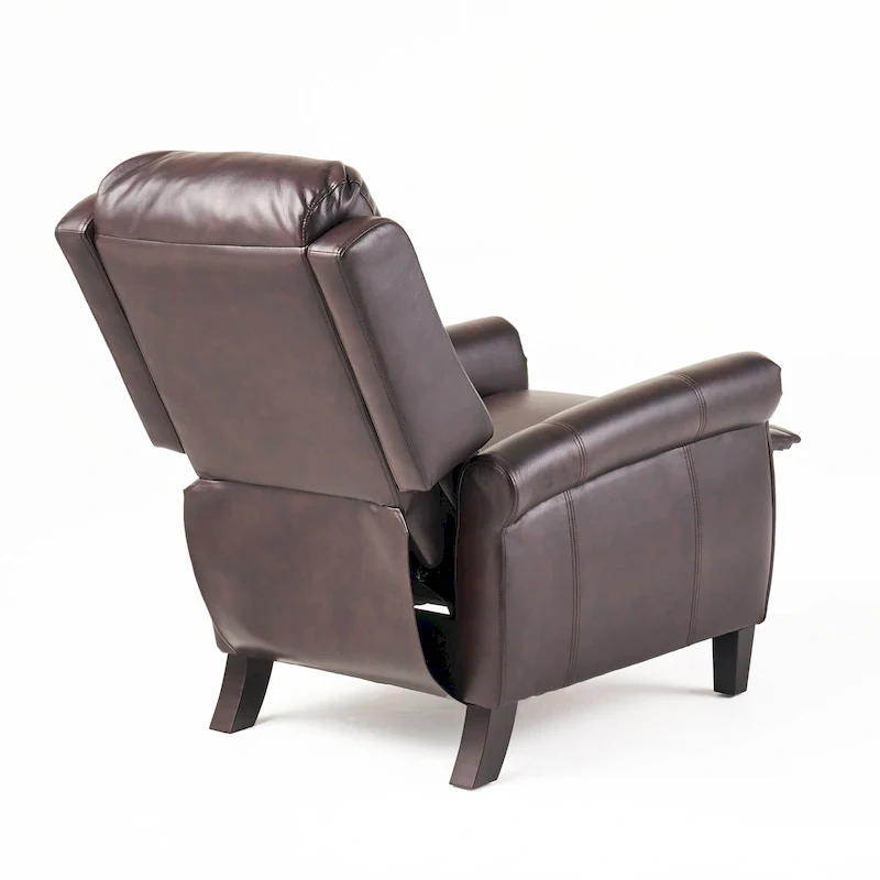 Haddan PU Leather Recliner Club Chair by Christopher Knight Home